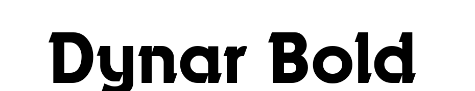 Dynar Bold cкачати шрифт безкоштовно